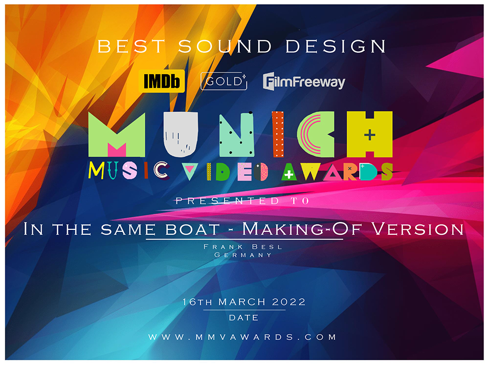 Winner Best Sound Design Munich Music Awards 2022